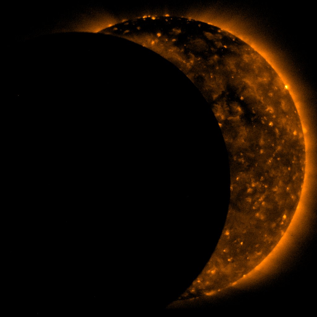 Sun Eclipse 2009 (NASA, Hinode, 7/22/09)